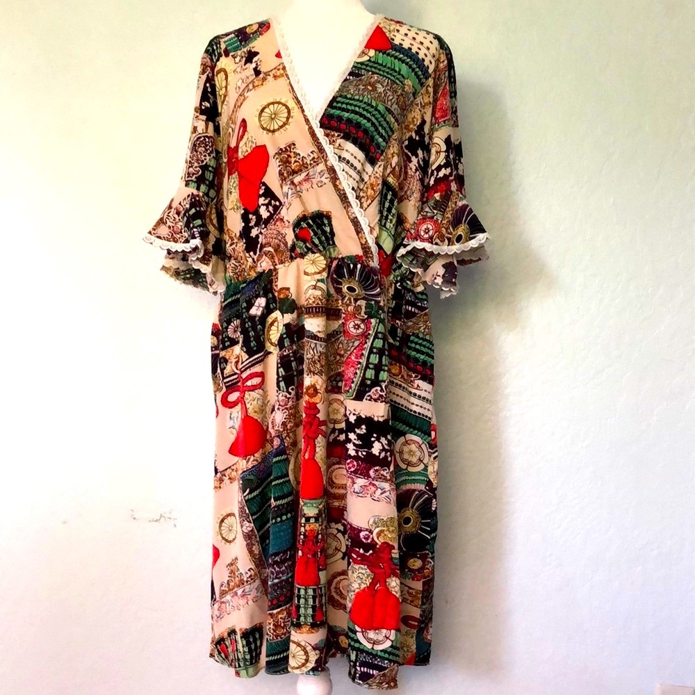 Shein multicolor printed Maxi Dress